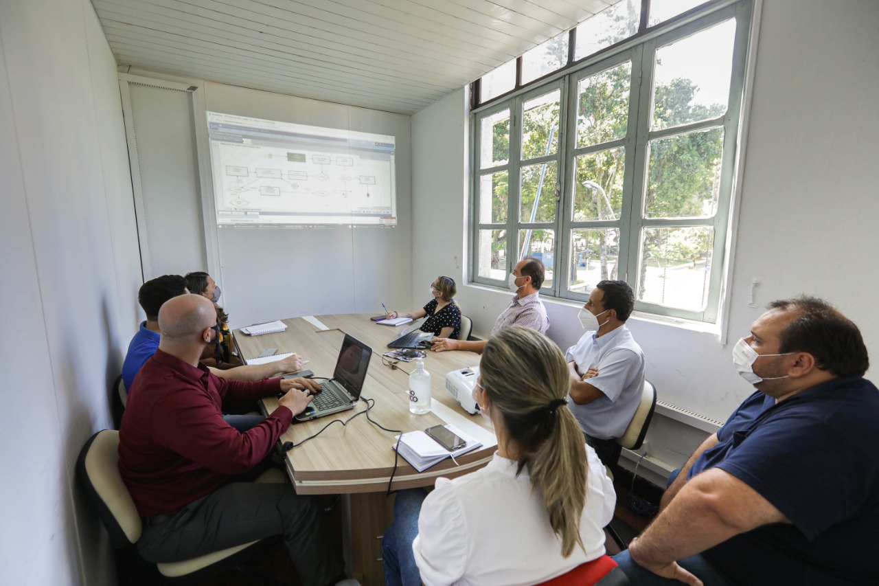 treinamento do Projeto Prefeitura sem Papel em São Francisco do Sul